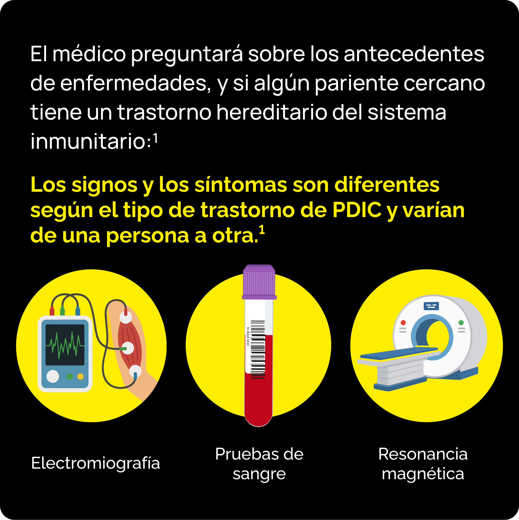Información sobre el diagnóstico de la PDIC