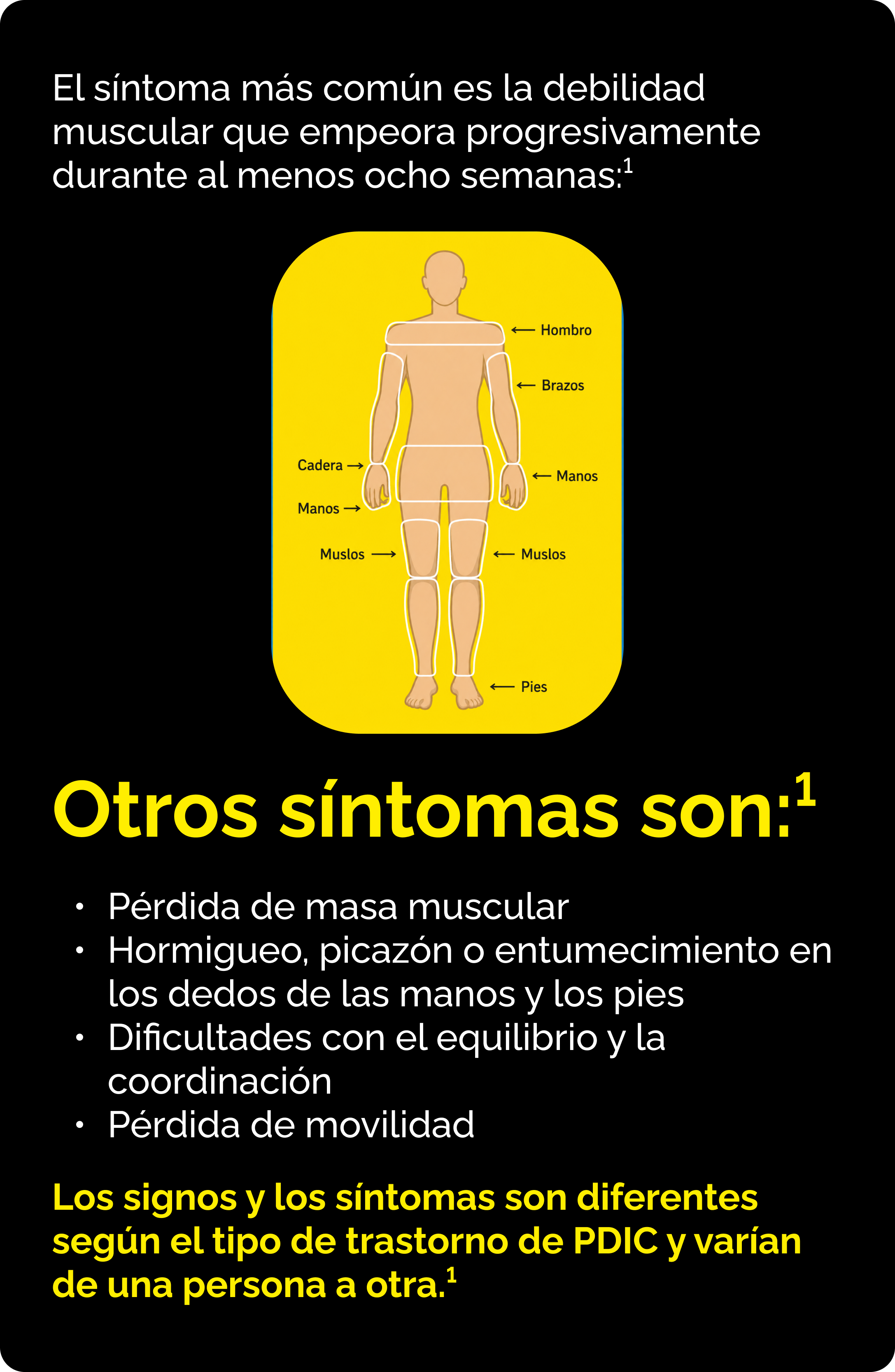 Síntomas de la PDIC